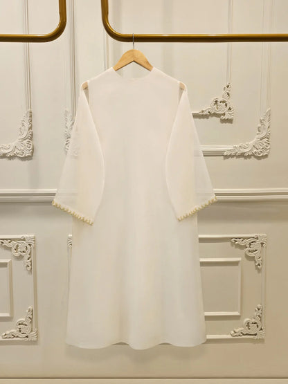 Aghanoor Embroidered A Line Organza 3 Piece Suit