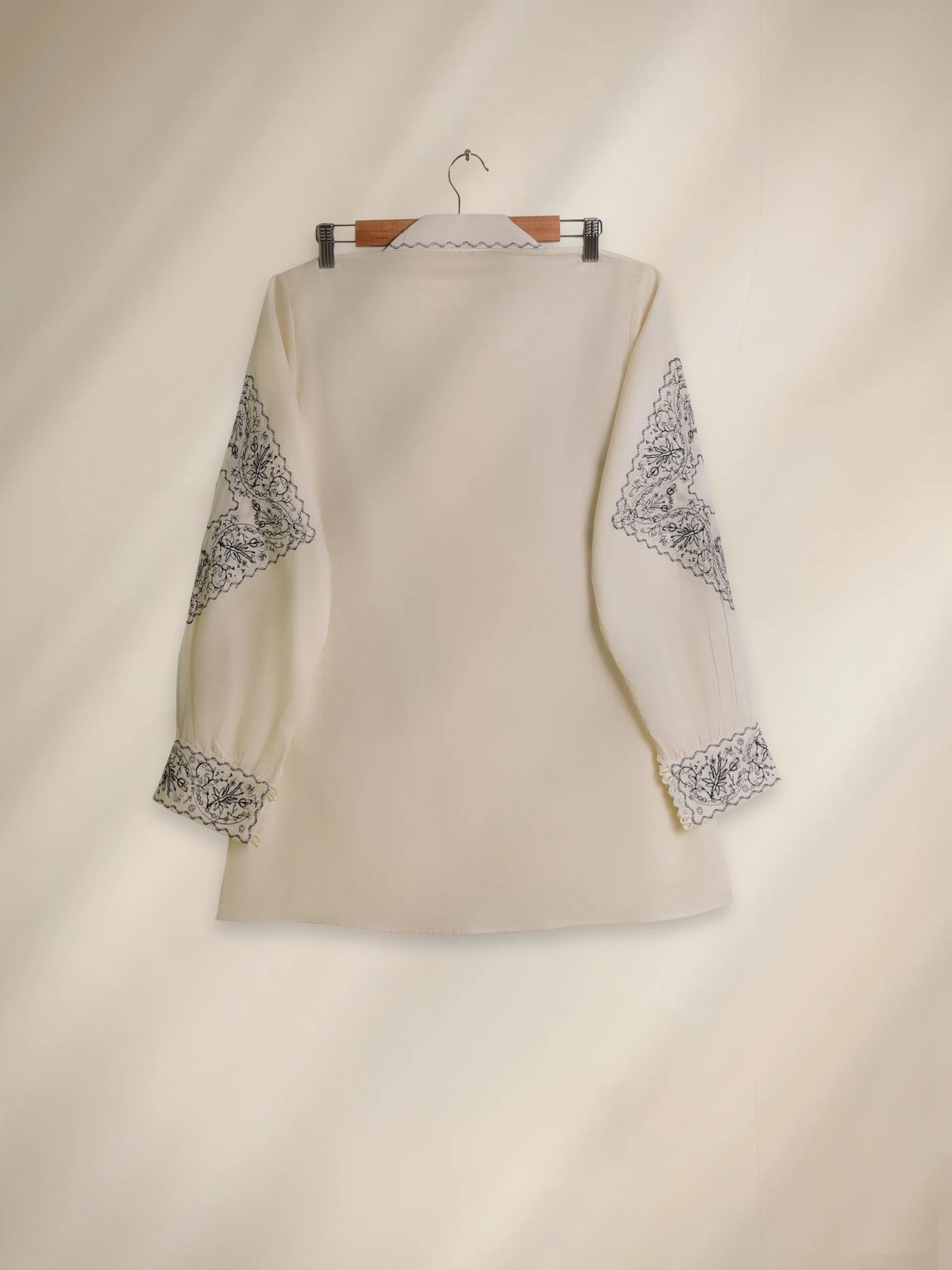 AGHANOOR LAWN EMBROIDERED SHIRT- White