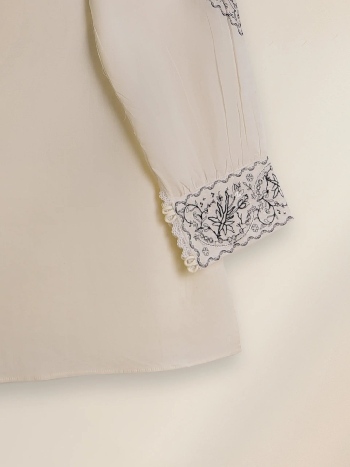 AGHANOOR LAWN EMBROIDERED SHIRT- White