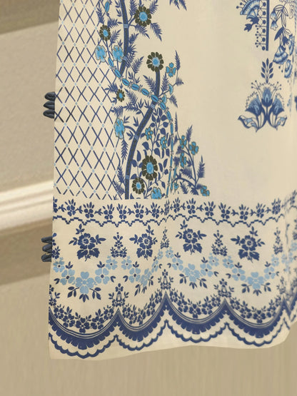 AGHANOOR PURE EMBROIDERED LAWN SHIRT & SILK DUPATTA