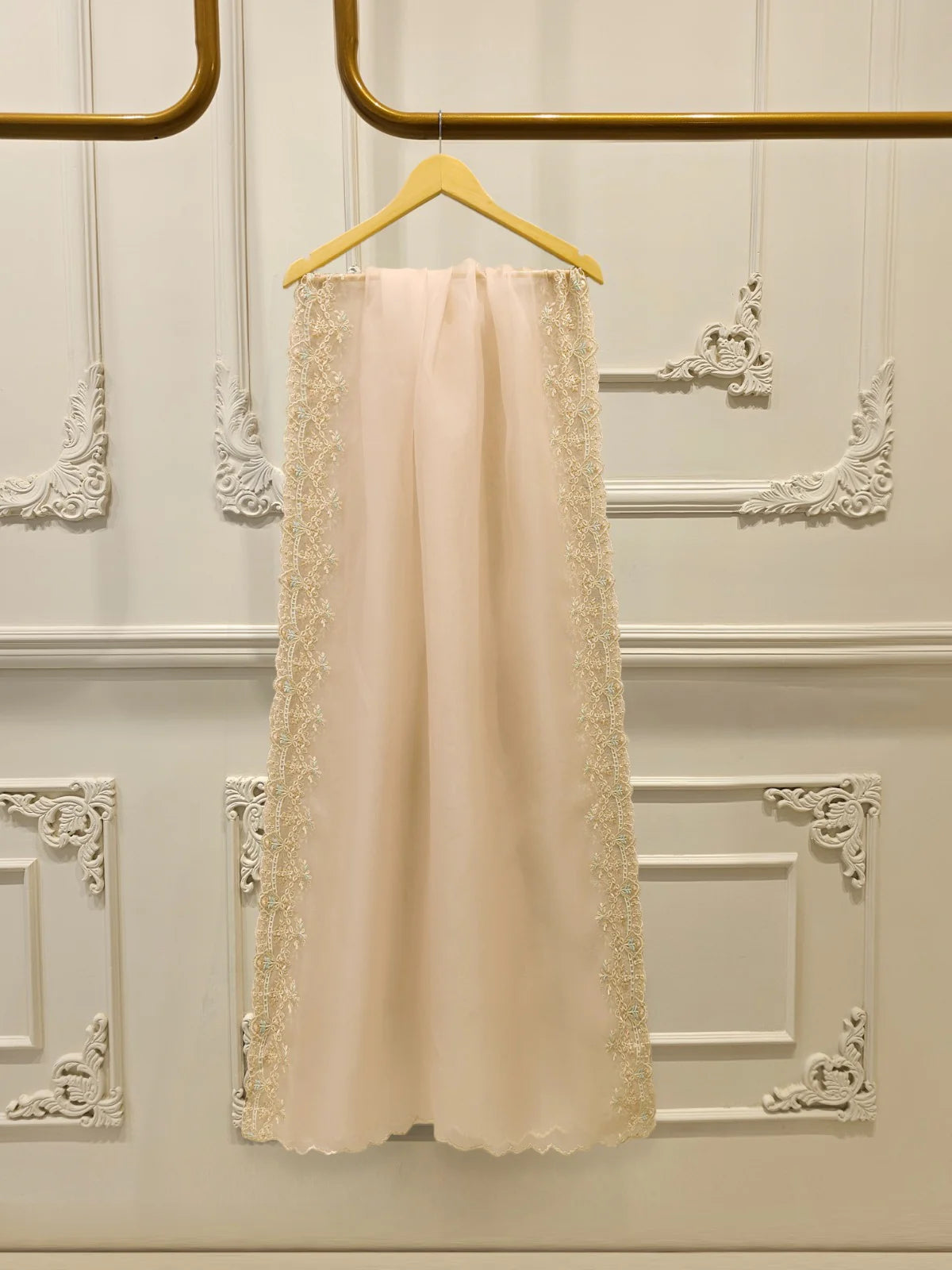 Aghanoor Pure Embroidered Organza 3 Piece Suit