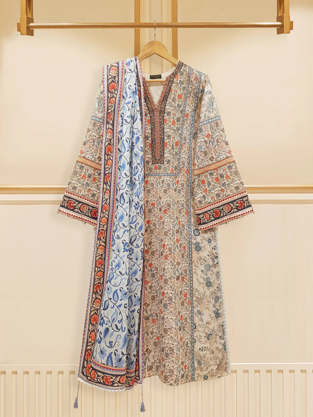 AGHANOOR 2 PIECE DIGITAL PRINTED CAMBRIC SHIRT WITH DUPATTA