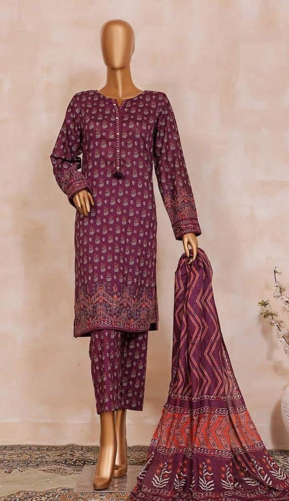 Sadabahar Stitched Printed Lawn 3 Piece Suit