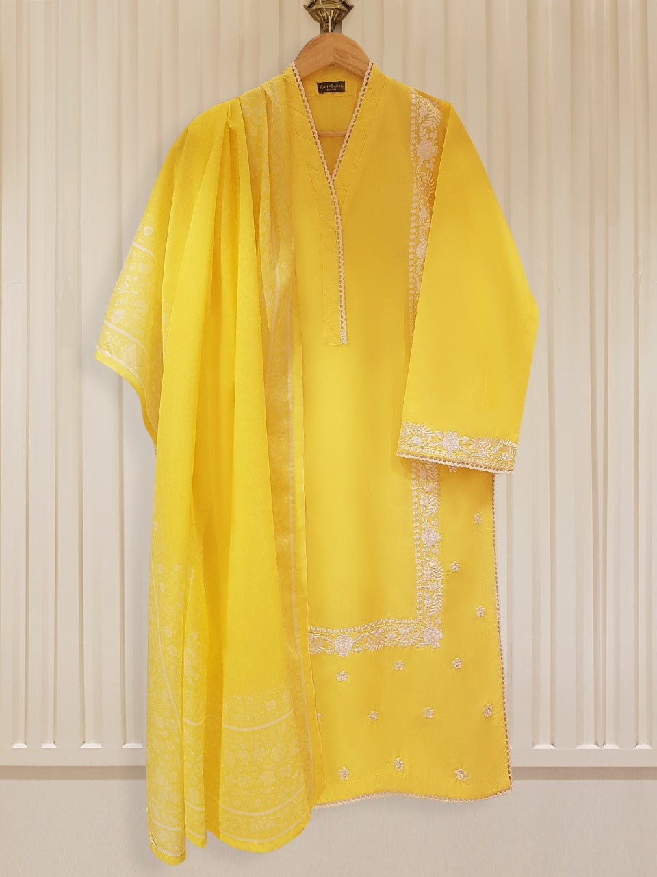 AGHANOOR 2 PIECE CAMBRIC LAWN EMB SHIRT AND DUPATTA