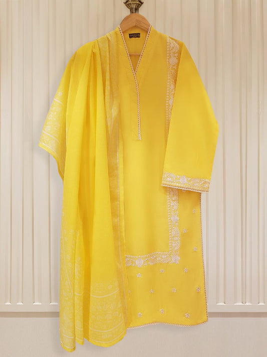 AGHANOOR 2 PIECE CAMBRIC LAWN EMB SHIRT AND DUPATTA