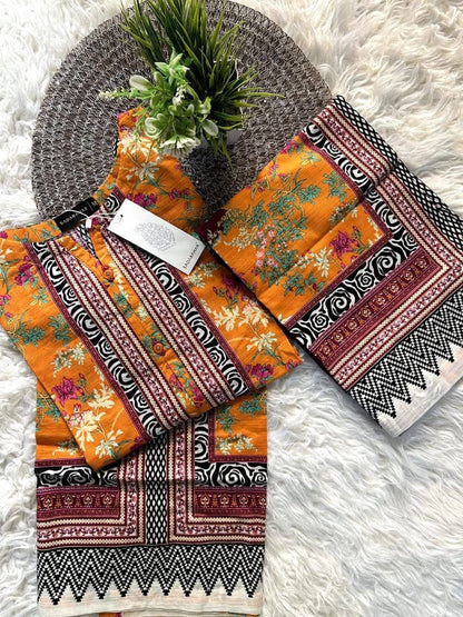 Sadabahar Premium Printed Lawn Co-ord