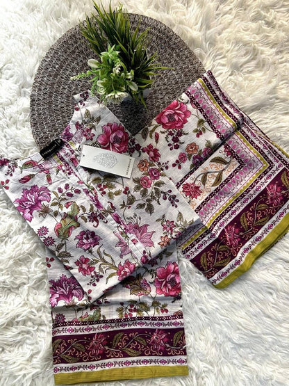 Sadabahar Premium Printed Lawn Co-ord