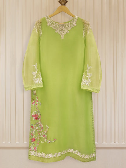 AGHANOOR 100% PURE ORGANZA 3 PIECE SUIT