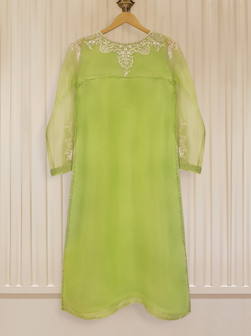 AGHANOOR 100% PURE ORGANZA 3 PIECE SUIT