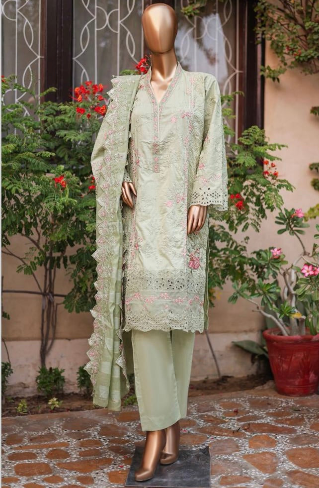 Bin Saeed Chikankari Luxury Lawn 3 Piece