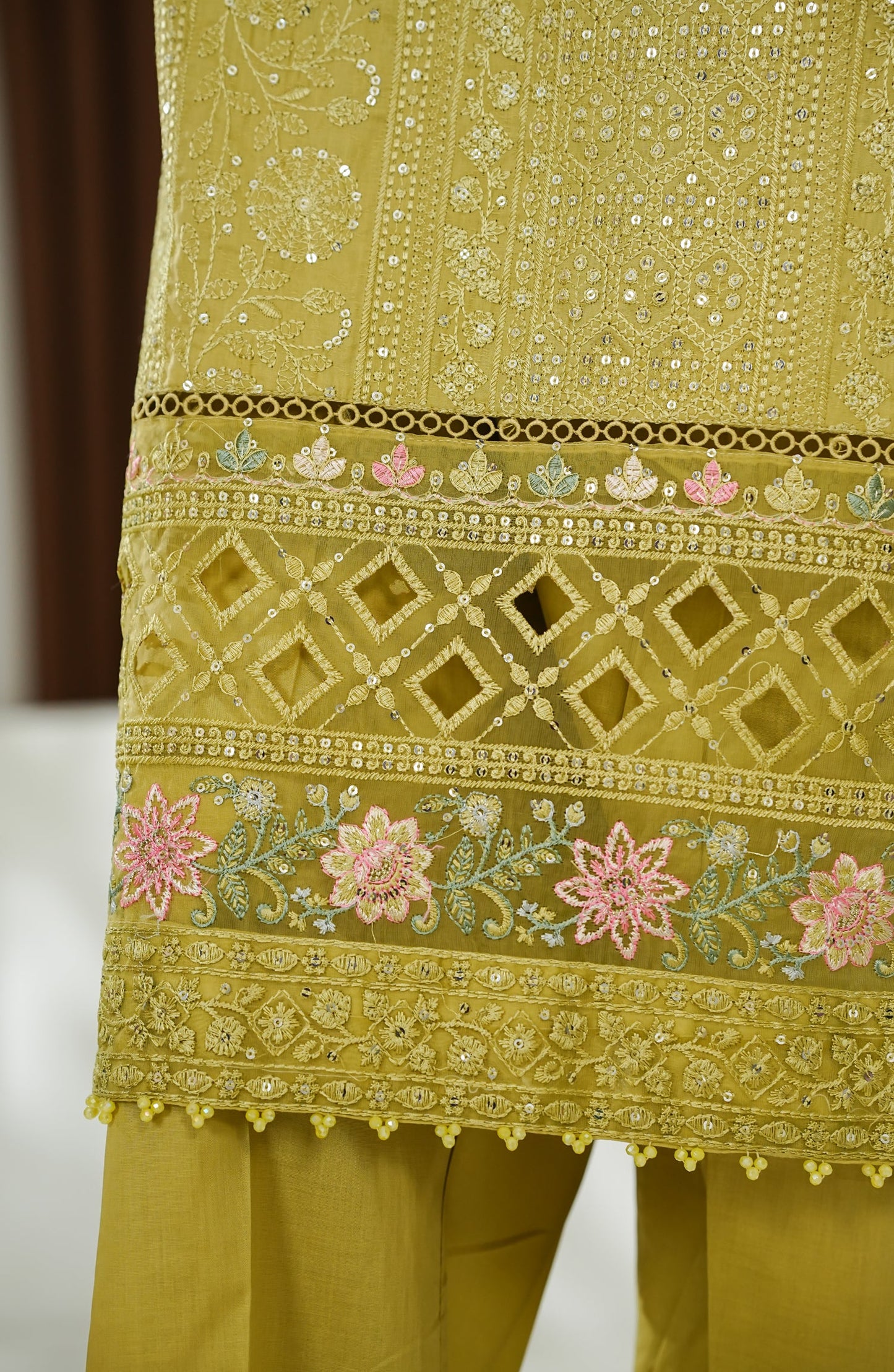 Amna Khadija Embroidered Lawn 3 Piece Suit-Festive Collection