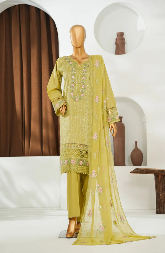Amna Khadija Embroidered Lawn 3 Piece Suit-Festive Collection