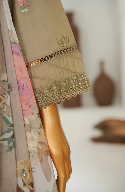 Amna Khadija Embroidered Lawn 3 Piece Suit-Festive Collection