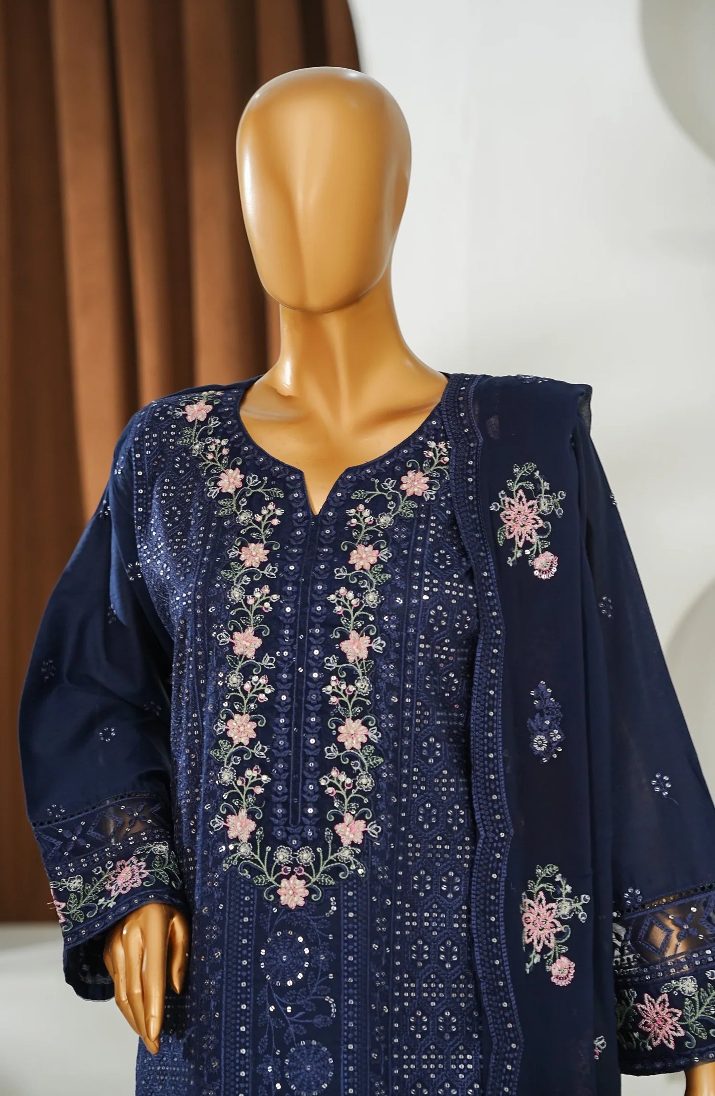 Amna Khadija Embroidered Pret Lawn 3 Piece Suit-Festive Collection