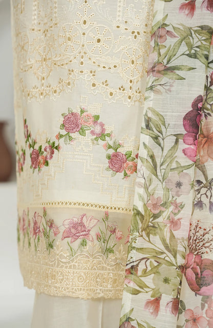 Amna Khadija Embroidered Lawn 3 Piece Suit-Festive Collection
