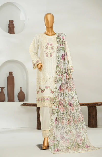 Amna Khadija Embroidered Lawn 3 Piece Suit-Festive Collection