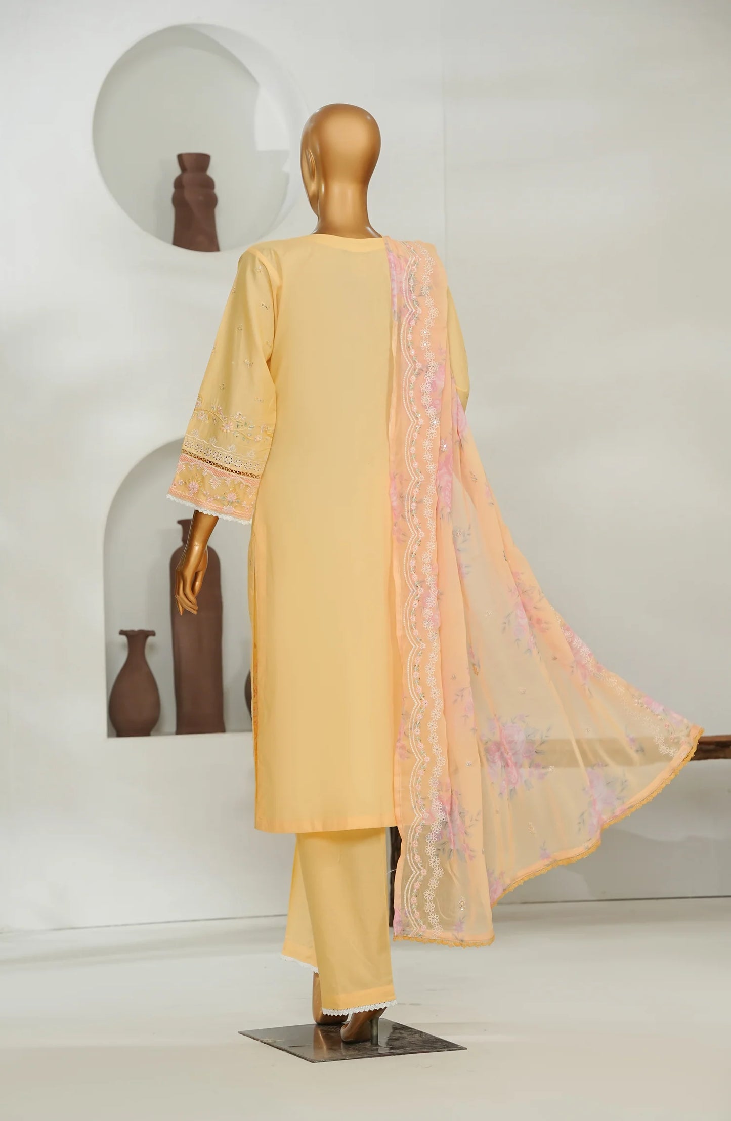 Amna Khadija Embroidered Lawn 3 Piece Suit-Festive Collection