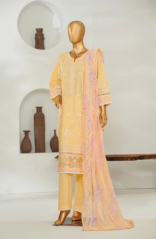 Amna Khadija Embroidered Lawn 3 Piece Suit-Festive Collection