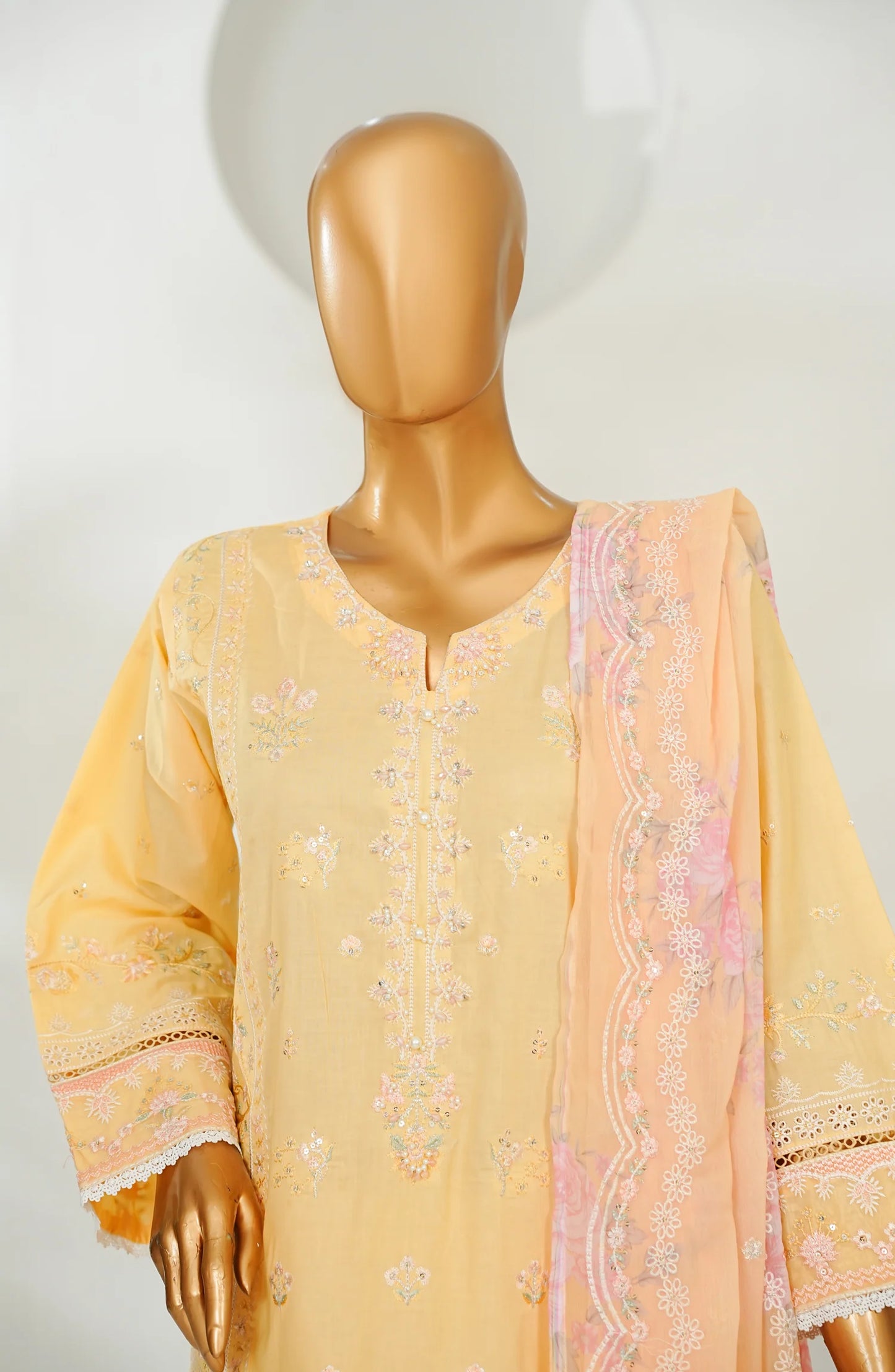 Amna Khadija Embroidered Lawn 3 Piece Suit-Festive Collection