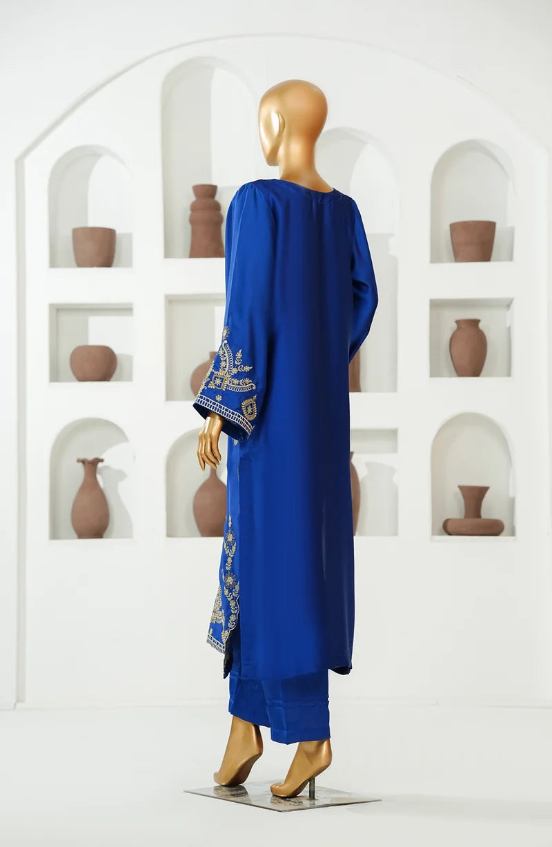 AMNA KHADIJA SILK EMBROIDERED CO-ORDS (SHIRT & PANTS)