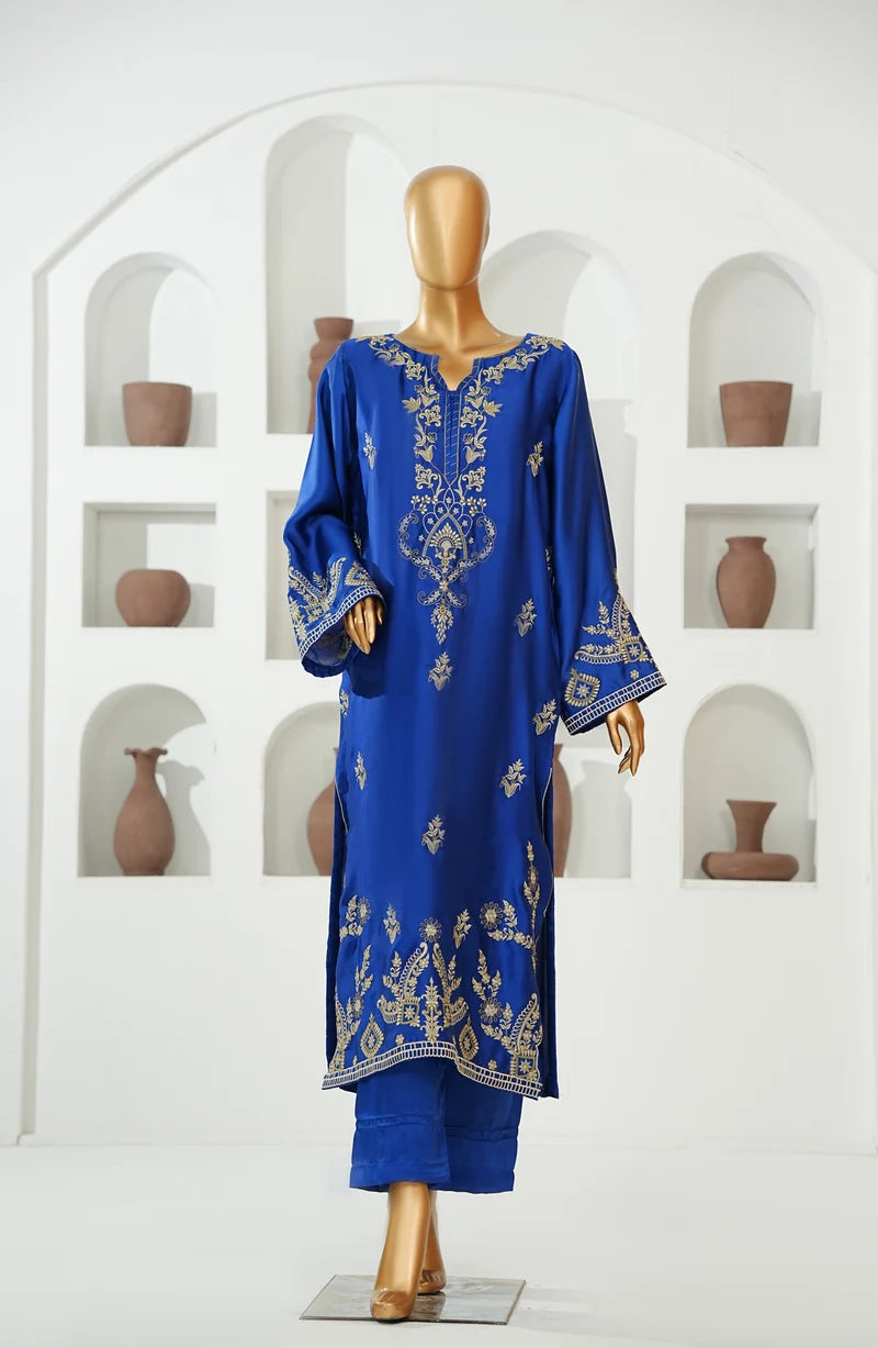 AMNA KHADIJA SILK EMBROIDERED CO-ORDS (SHIRT & PANTS)