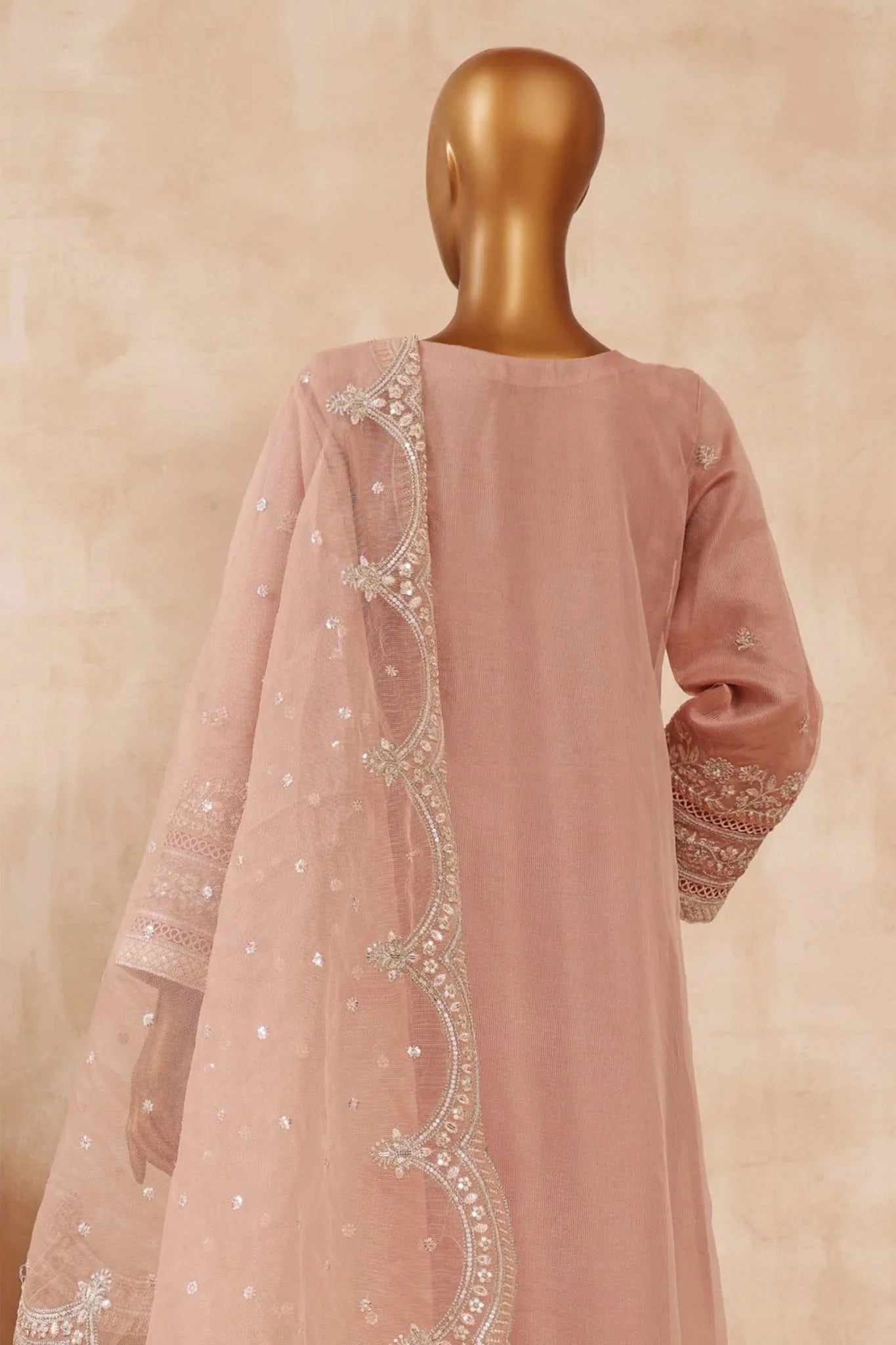 Sadabahar Embroidered Organza 3 Piece Suit