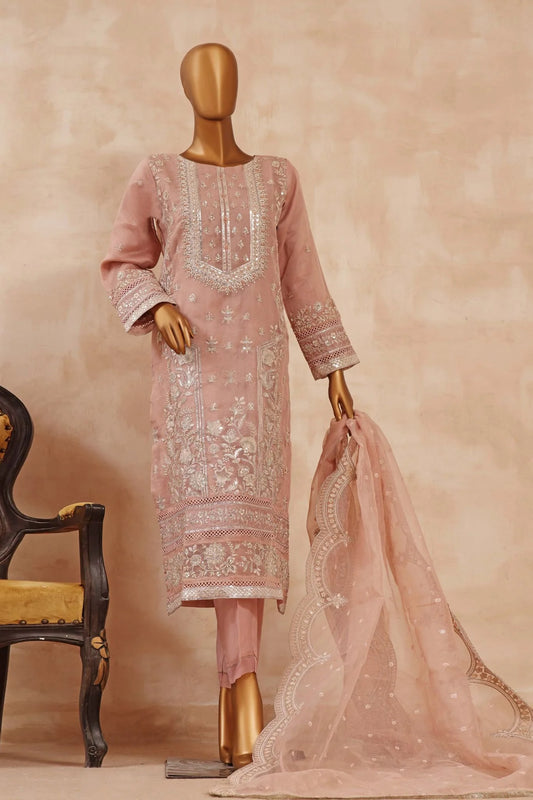 Sadabahar Embroidered Organza 3 Piece Suit