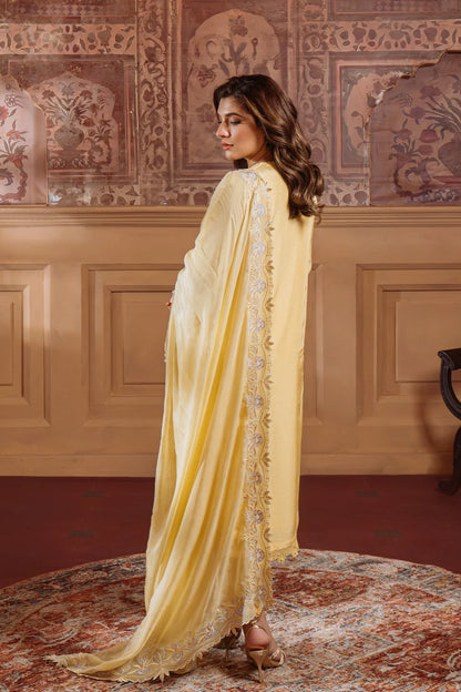 SAHAR Silk Festive Embroidered 3 Piece Suit
