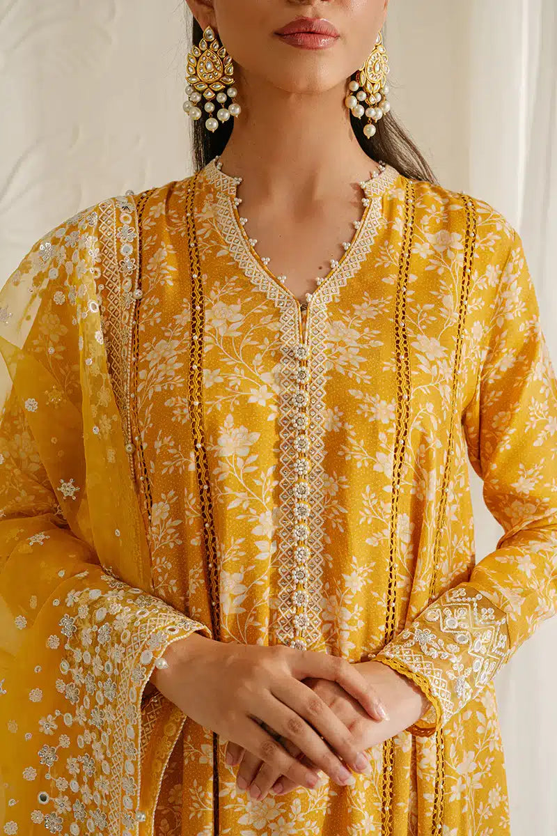 Elfin Radiant by Cross Stitch - Premium Embroidered Silk Suit