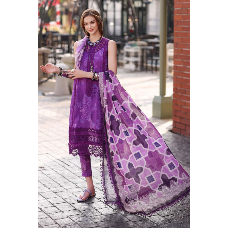 Noor by Saadia Asad Luxe Embroidered 3 Piece Suit