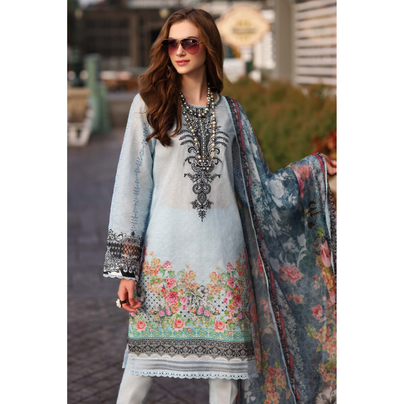 Noor by Saadia Asad Luxe Embroidered 3 Piece Suit