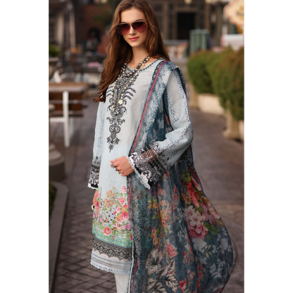 Noor by Saadia Asad Luxe Embroidered 3 Piece Suit