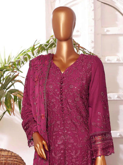 Sadabahar Embroidered Festive Formal Chiffon 3 Piece Suit