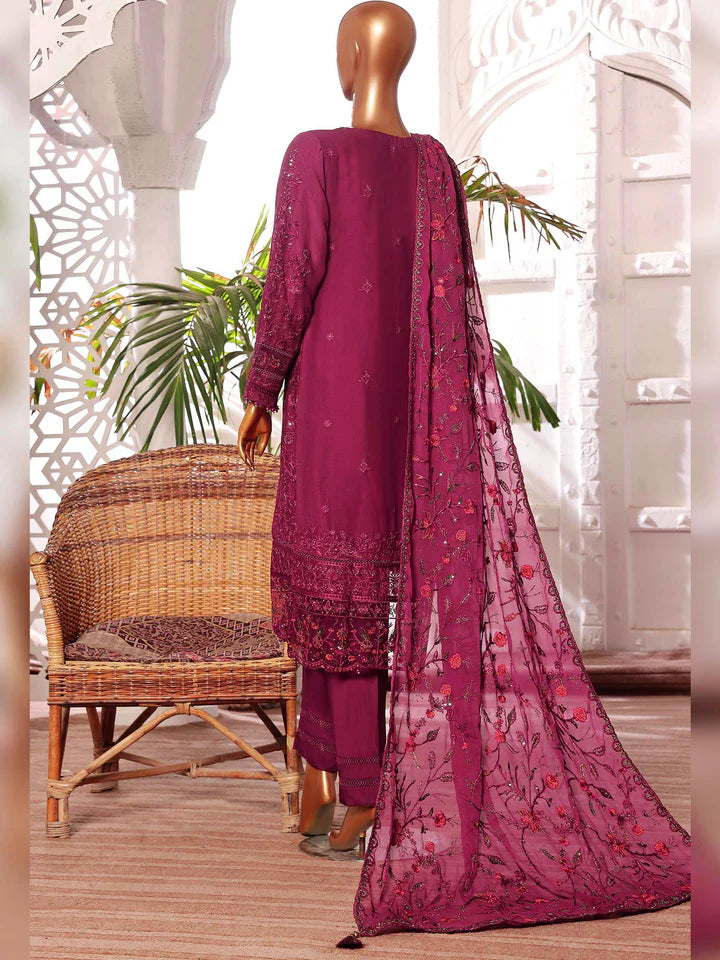 Sadabahar Embroidered Festive Formal Chiffon 3 Piece Suit