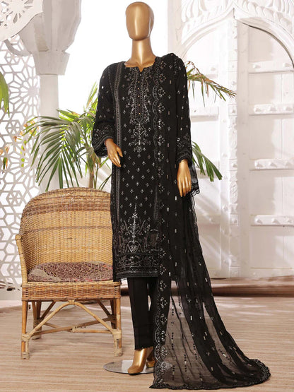 Sadabahar Embroidered Luxury Chiffon 3 Piece Suit