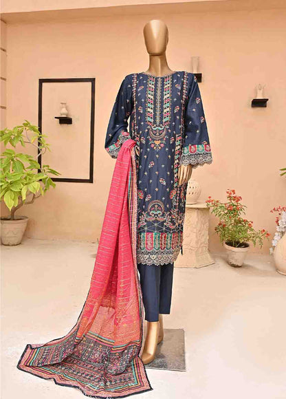 Bin Saeed 3 Piece Multi-Chikankari Stitched Suit