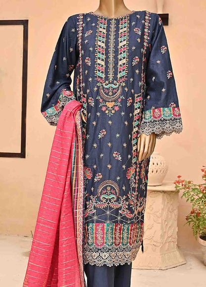 Bin Saeed 3 Piece Multi-Chikankari Stitched Suit