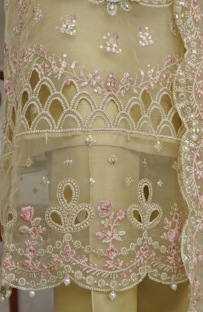 Sadabahar Mahpara Embroidered Organza 3 Piece