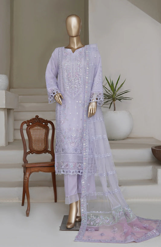 Sadabahar Mahpara Embroidered Organza 3 Piece