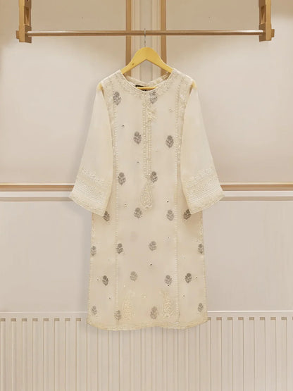 AGHANOOR 3 PIECE 100% PURE ORGANZA SUIT