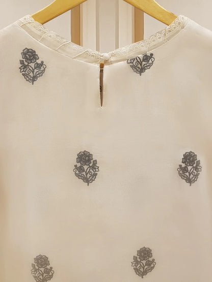 AGHANOOR 3 PIECE 100% PURE ORGANZA SUIT