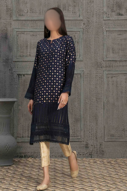 Viscose Silk Embroidered Schiffili Shirt
