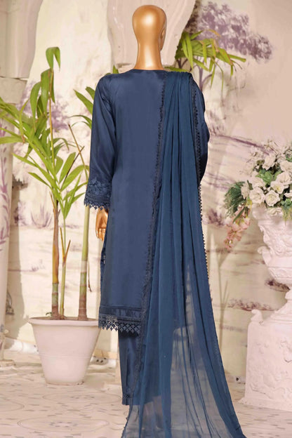 Sadabahar Embroidered Viscose Silk 3 Piece Suit