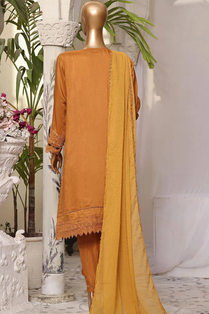 Sadabahar Embroidered Viscose Silk 3 Piece Suit