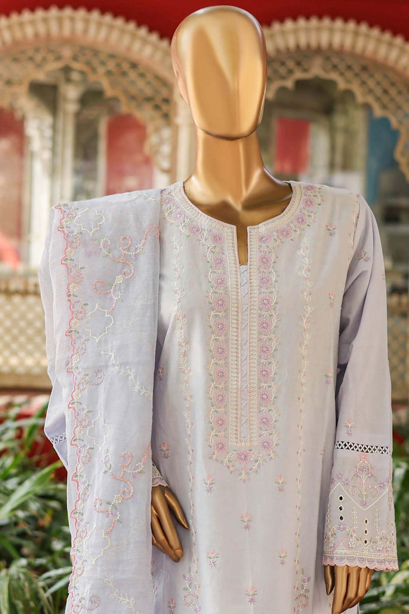 Bin Saeed Embroidered Lawn 3 Piece