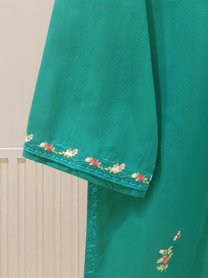 PURE EMBROIDERED JACQUARD LAWN SHIRT