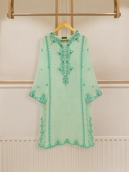 PURE CHIFFON BEAUTIFUL EMBROIDERED SHIRT AND PANT