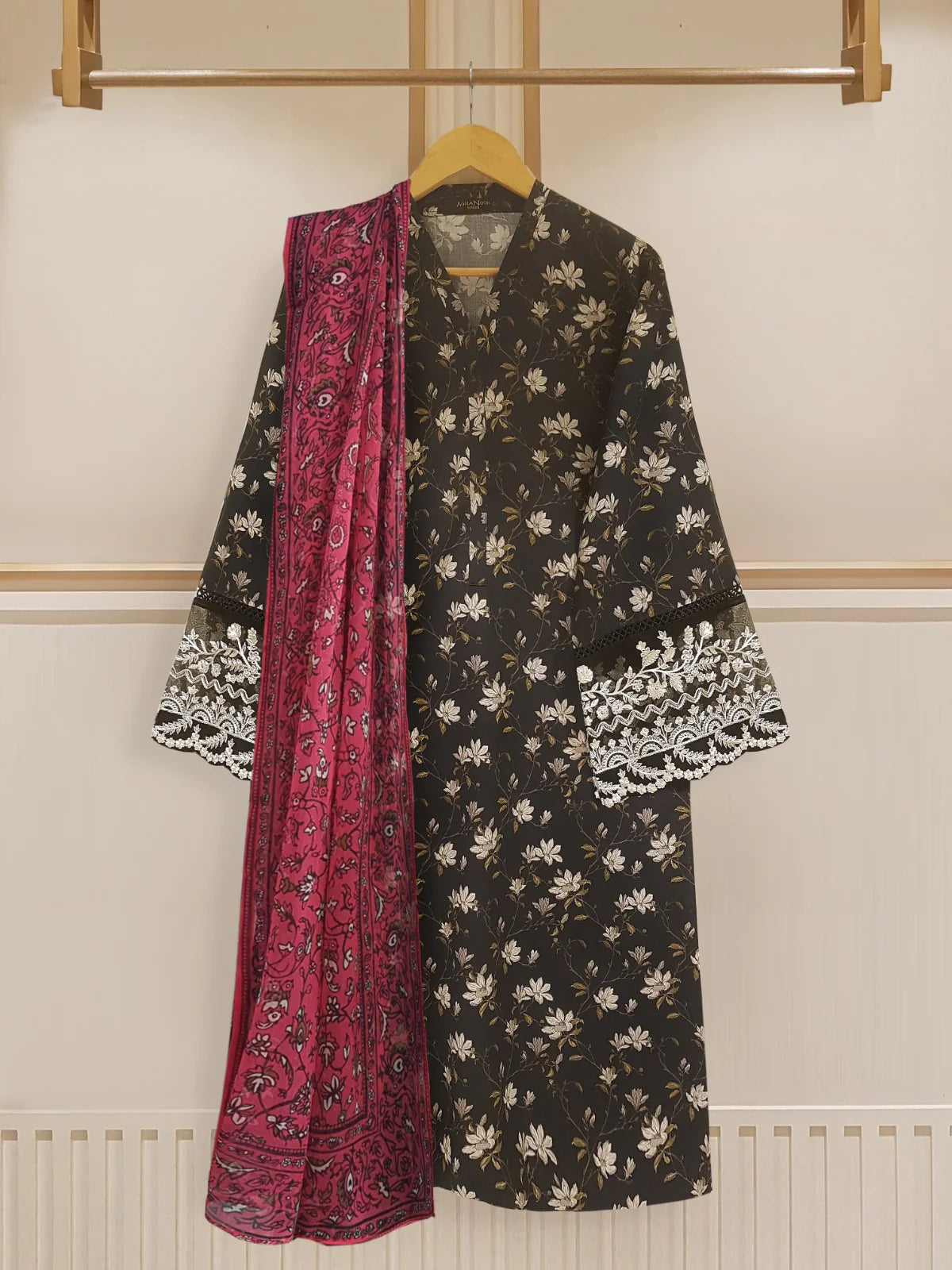 TWO PIECE PREMIUM DIGITAL PRINTED PURE LAWN SHIRT AND CHIFFON DUPATTA