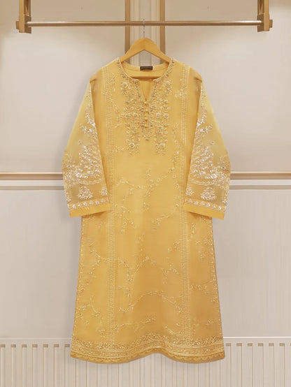 AGHANOOR PURE COTTON NET EMBROIDERED SHIRT AND DUPATTA