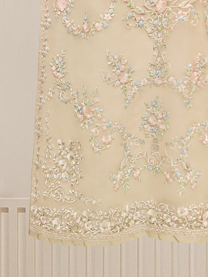 AGHANOOR 2 PIECE PURE ORGANZA EMBROIDERED SUIT